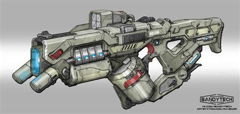 Weap Plasma Gun 80210 By Eldar Safin Sci Fi Weapons Weapon