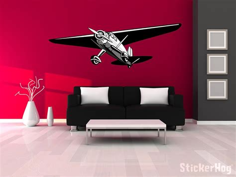 Vintage World War 2 Airplane Wall Decal Vinyl Aviation Sticker | Etsy