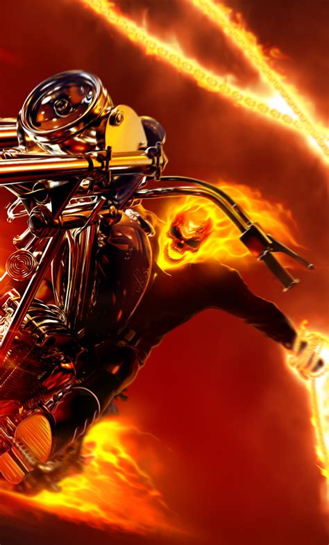 1280x2120 Ghost Rider Burning Guy 4k Iphone 6 Hd 4k Wallpapersimages