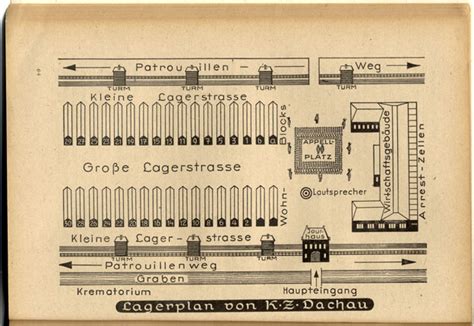 Una Rara Mappa Del Lager Di Dachau Pubblicata Nel Aned