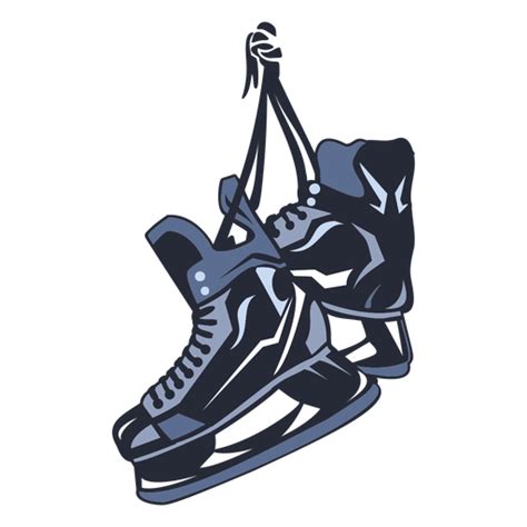 Ice Hockey Pair Of Skates Illustration Png And Svg Design For T Shirts