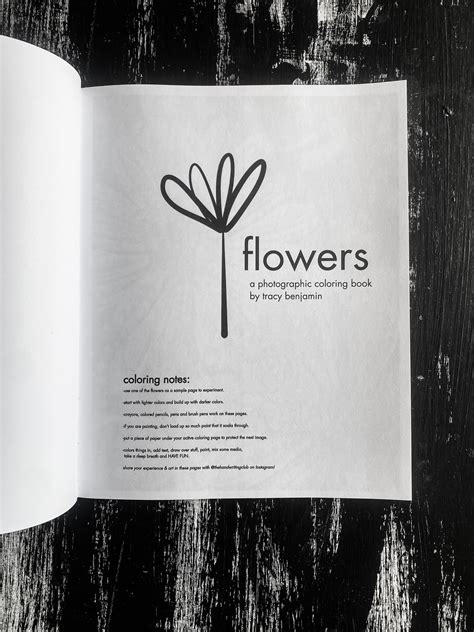 Flowers Photographic Coloring Book - Etsy