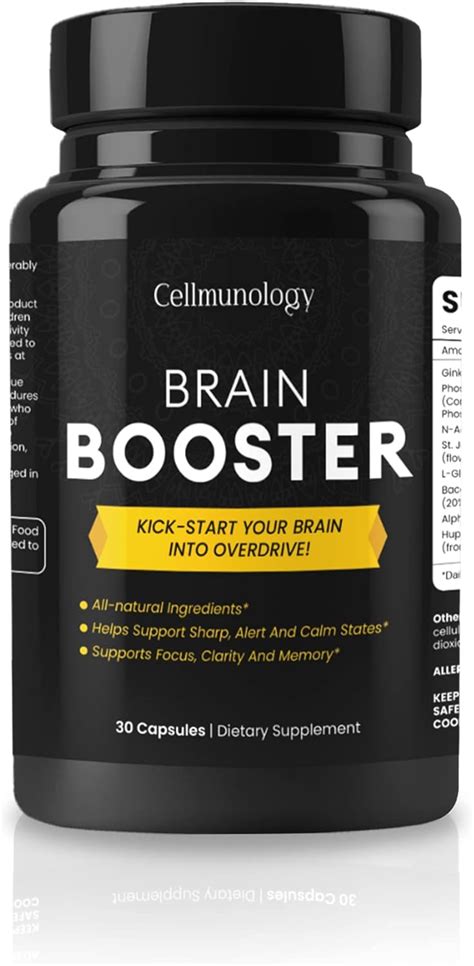 Buy Cellmunology Nootropic Brain Booster Focus And Immune System Support Supplement With