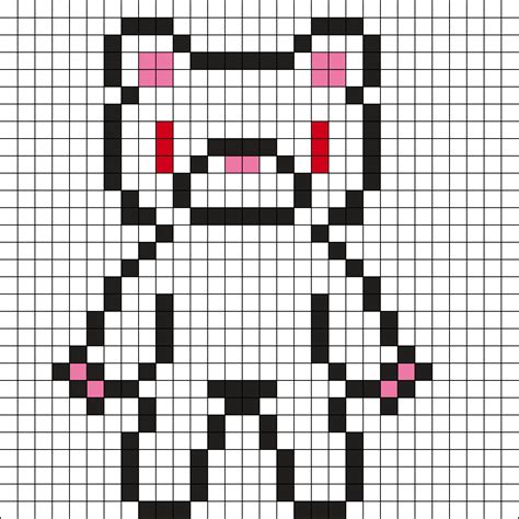 All Purpose Bear Perler Bead Pattern Bead Sprites Characters Fuse Bead Patterns Perler