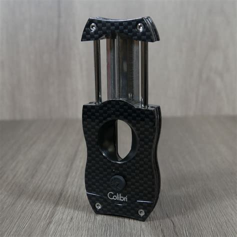 Colibri V Cut Carbon Fiber Cigar Cutter Black