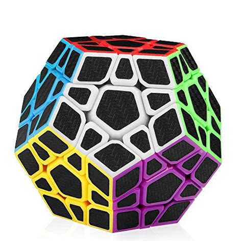 Buy D FantiX Carbon Fiber Megaminx Speed Cube 3x3 Dodecahedron Puzzle