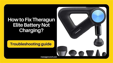 How to Fix Theragun Elite Battery Not Charging? - Massage Crunch