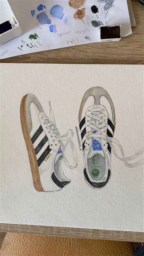 Adidas Samba Sketch Book Art Sketchbook Art Inspiration Painting