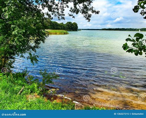 Paisaje De Masuria En Polonia Lago Harsz Imagen De Archivo Imagen De