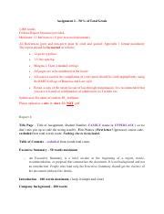 Assignment Instruction Pdf Assignment Of Total Grade