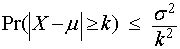 Chebyshev's Inequality - odds - math