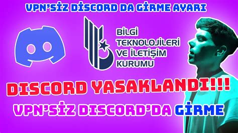 DİSCORD TÜRKİYE DE YASAKLANDI VPN OLMADAN TELEFON DAN DİSCORD A