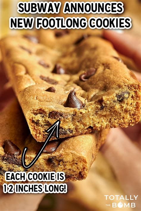 Subway Is Releasing Footlong Chocolate Chip Cookies Here S How To Get