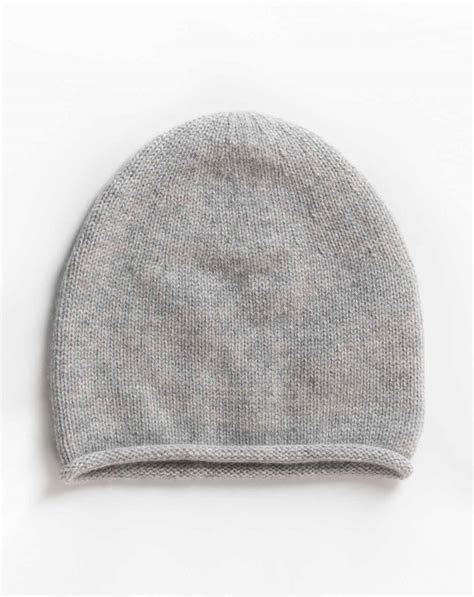 Mens Pure Cashmere Beanie Hat Maisoncashmere