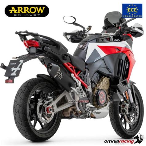 Arrow Veloce Black Titanium Exhaust Slip On Approved For Ducati