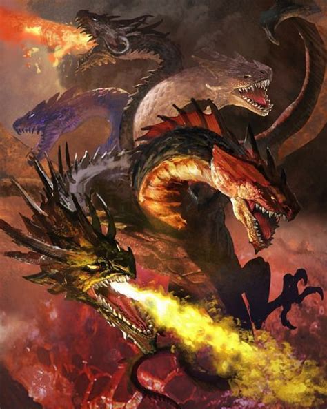 Tiamat Was The Lawful Evil Dragon Goddess Of Greed Queen Of Evil Dragons And For A Time A