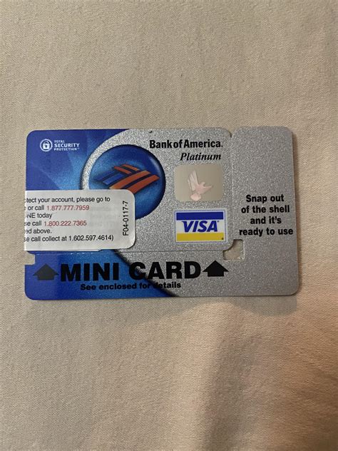 Bank Of America Mini Card Rnostalgia