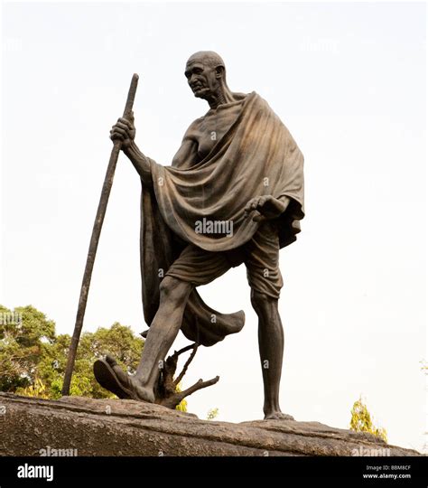 Bronze Statue Of Mahatma Gandhi New Delhi India Stock Photo: 24417247 ...