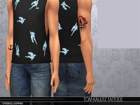 The Sims Resource Tom Kaulitz Tattoos