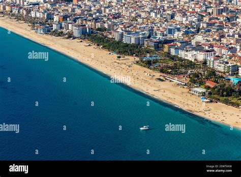 View of the Mediterranean coast Stock Photo - Alamy