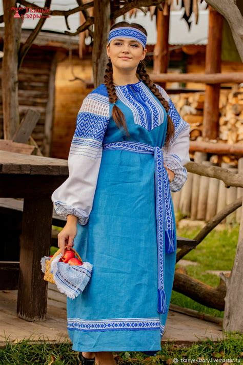 Народные платье "Василиса" купить в интернет-магазине Ярмарка Мастеров ...