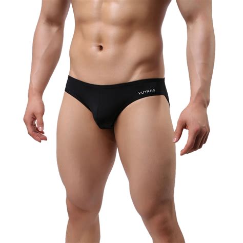 Fenical Mens Sexy Briefs Bikini Underwear Low Waist Underwears Solid