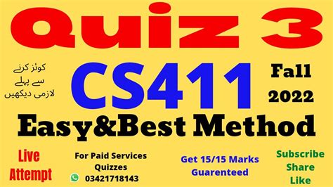 Cs411 Quiz 3 Cs 411 Quiz 3 Solved Cs411 Visual Programming Quiz No