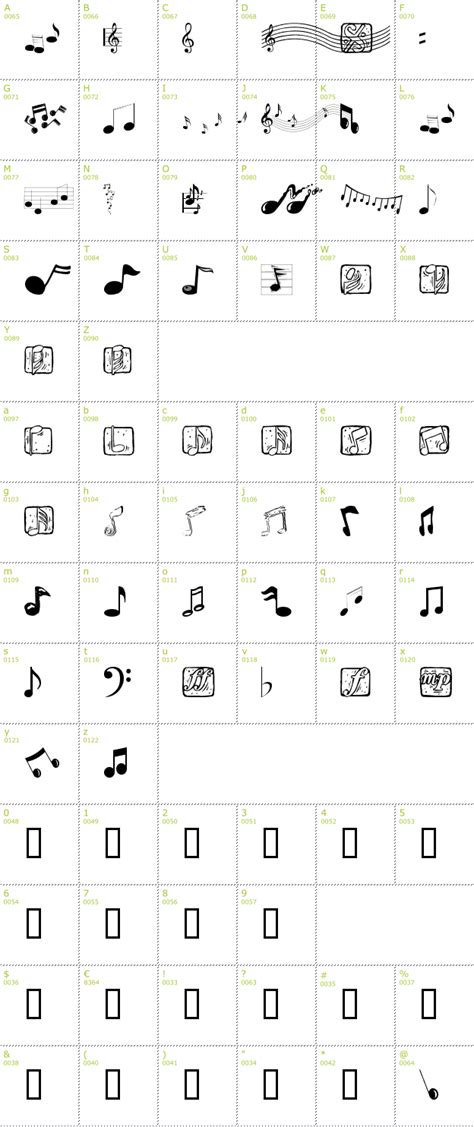 11 Free Music Fonts Images Free Music Note Font Music Symbols Font