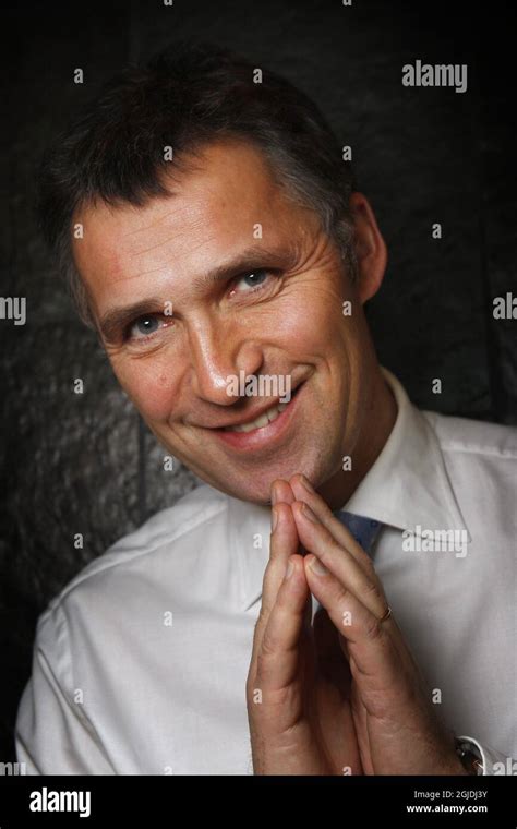 Norway's Prime Minister Jens Stoltenberg photographed for his New Year's interview with ...