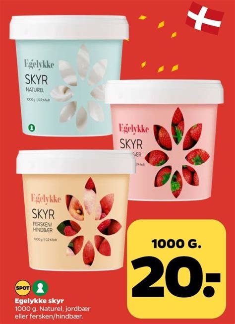 Egelykke Skyr Naturel Tilbud Hos Netto