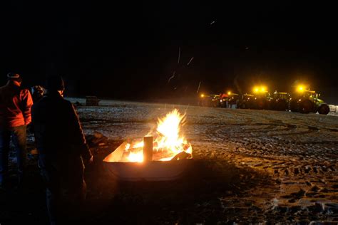 Markantes Zeichen Mahnfeuer Der Bauern An B In Bad Wurzach