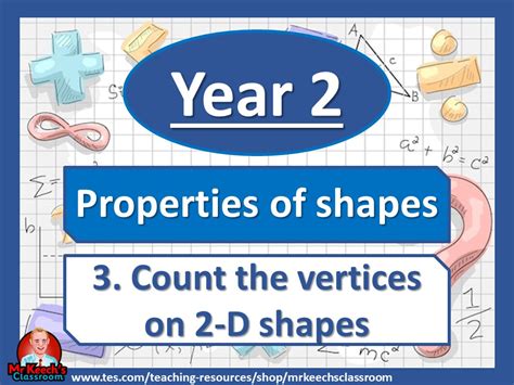 Year 2 Shape Count The Vertices On 2d Shapes White Rose Maths Teaching Resources