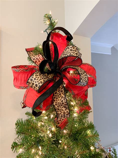 How To Make A Designer Tree Topper Bow With Multiple Ribbons