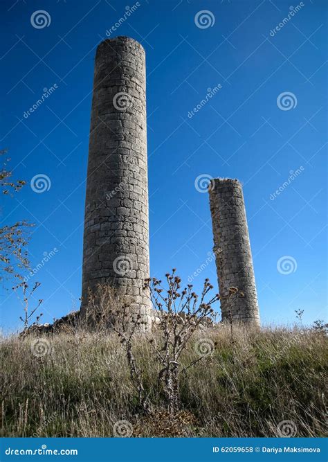 Ruins of a Castle at Canillas De Escueva, Spain Stock Photo - Image of