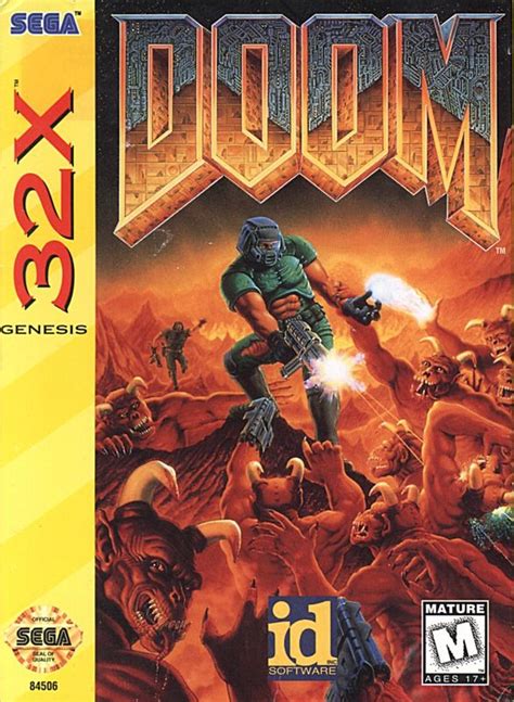 Doom 1994 Sega 32x Box Cover Art Mobygames