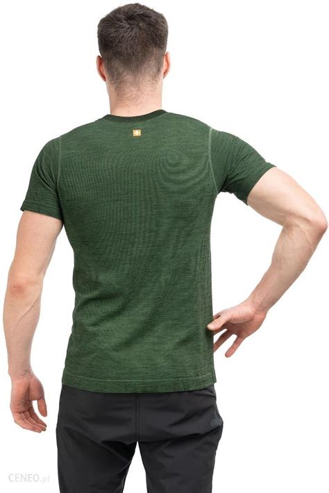 Brubeck Koszulka Outdoor Wool Pro Ss A Dark Green Raven Ceny I