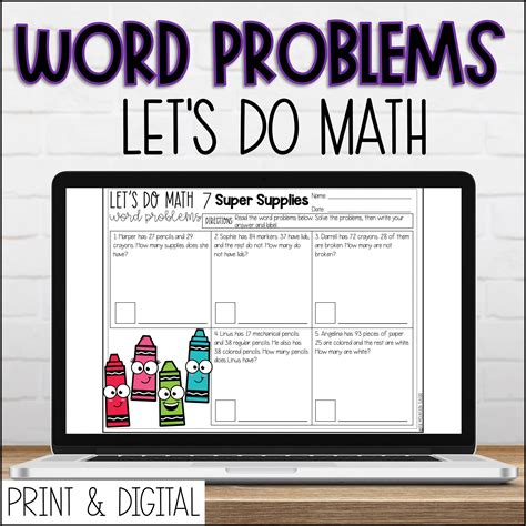 Math Word Problems Grade 2 Worksheets - Worksheets For Kindergarten