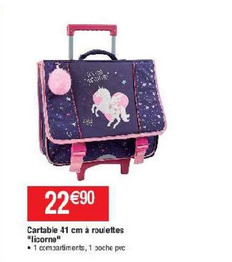 Cartable Licorne Carrefour Outlet Fabricadascasas