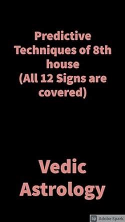 Predictive Techniques Of 8th House Vedic Astrology EBook Saket Shah