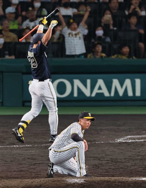 【阪神】岡田監督「もう投げさせられへん」抑え湯浅京己が9回2被弾で逆転負け、2軍降格を示唆 プロ野球写真ニュース 日刊スポーツ