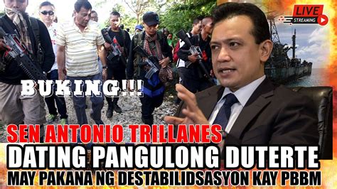 DUTERTE BINUKING NI SEN ANTONIO TRILLANES UTAK NG DESTABILISASYON