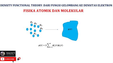 Density Functional Theory Dari Fungsi Gelombang Ke Densitas Elektron