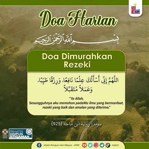 Doa Murah Rezeki Dalam Rumi Dan Amalan Menjemput Rezeki