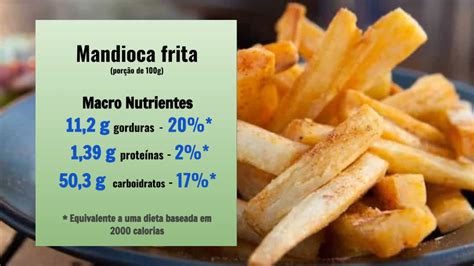 Tabela Nutricional Mandioca Cozida G Edulearn