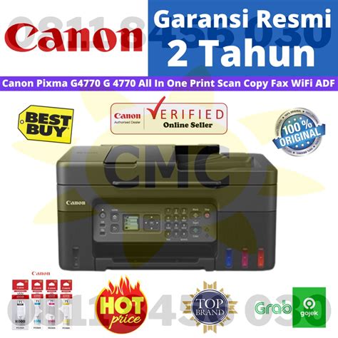 Jual Canon Pixma G G All In One Print Scan Copy Fax Wifi Adf