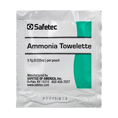 safetec  america ammonia inhalants