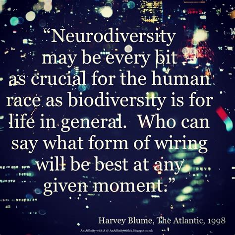 An Affinity With A A Quote On Neurodiversity