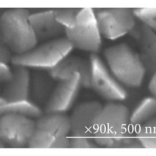 Top View Sem Images Of Zno Thin Films A B Sample A C D Sample