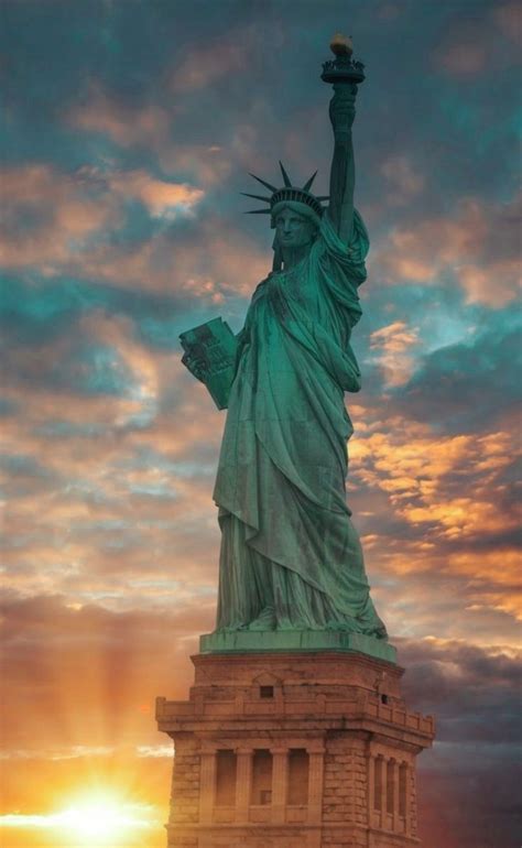 Statue of Liberty Sunset Wallpapers - Top Free Statue of Liberty Sunset Backgrounds ...