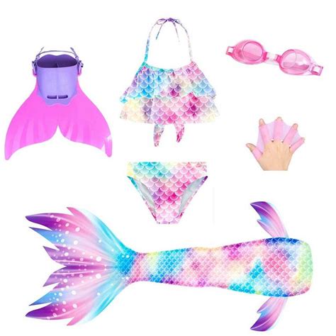 Princess The Mermaid Tail For Swimming Cosplay Costume Girls Bikini Mermaid Tail Swimsuit Beach